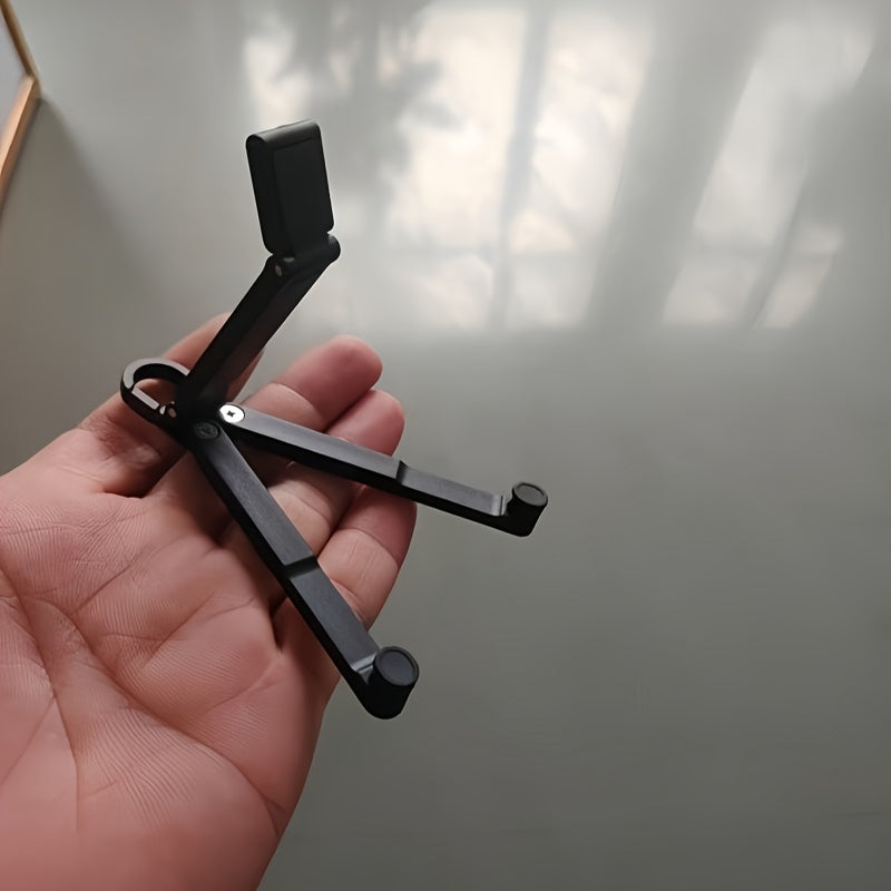 foldable mini keychain phone stand spring hook portable