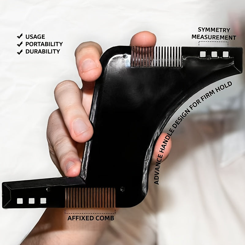 set 2 mens beard styling templates 2025 edition precise