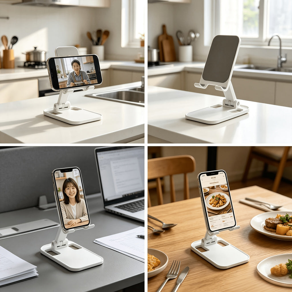 foldable adjustable desktop phone stand multi angle