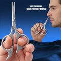 nose hair scissors a stainless steel rounded tip design