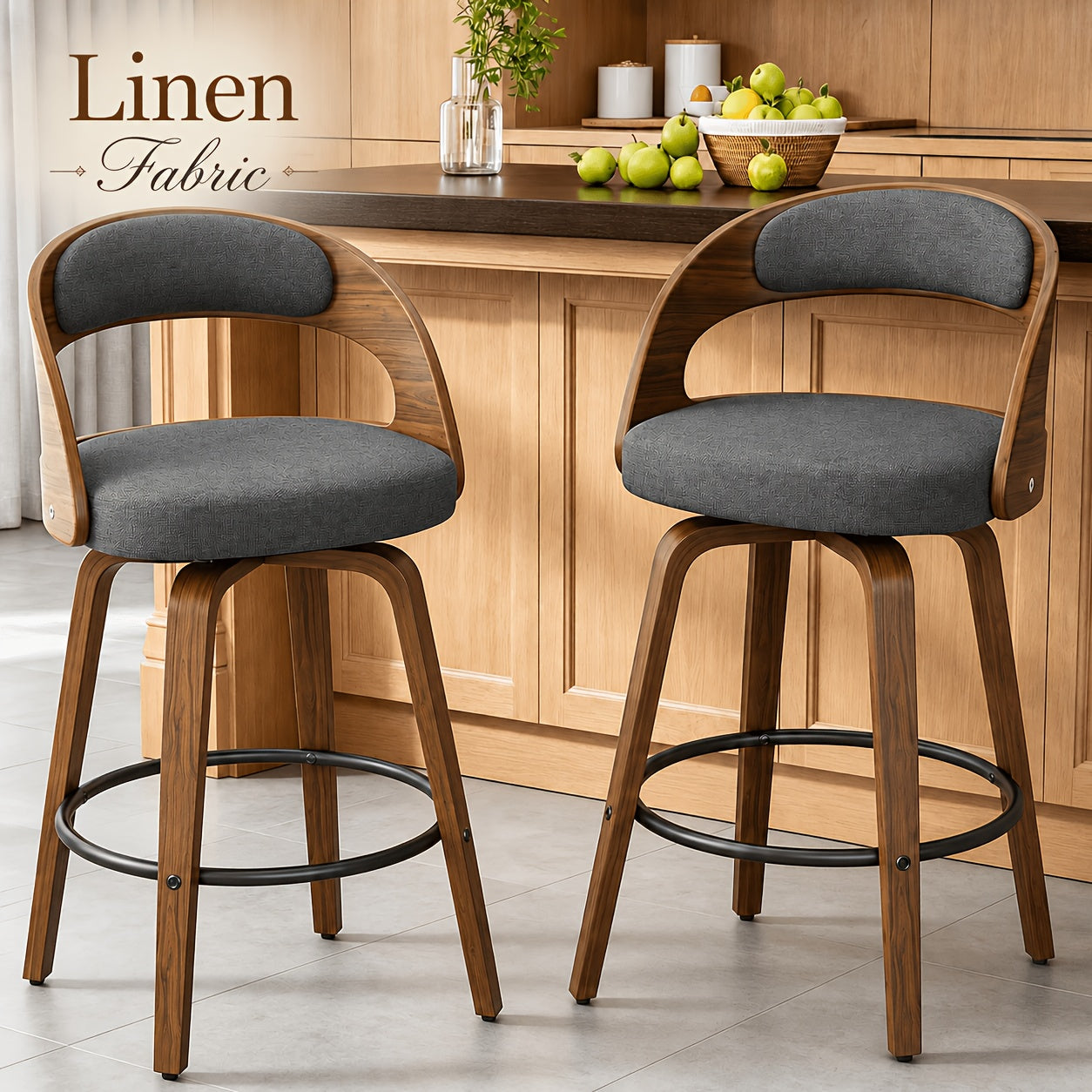 modern 26 counter height bar stools set 2 ergonomic