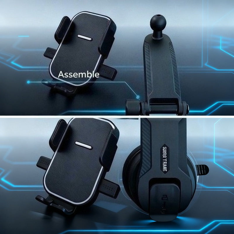 car mounted waterfall style phone holder a powerful suction
