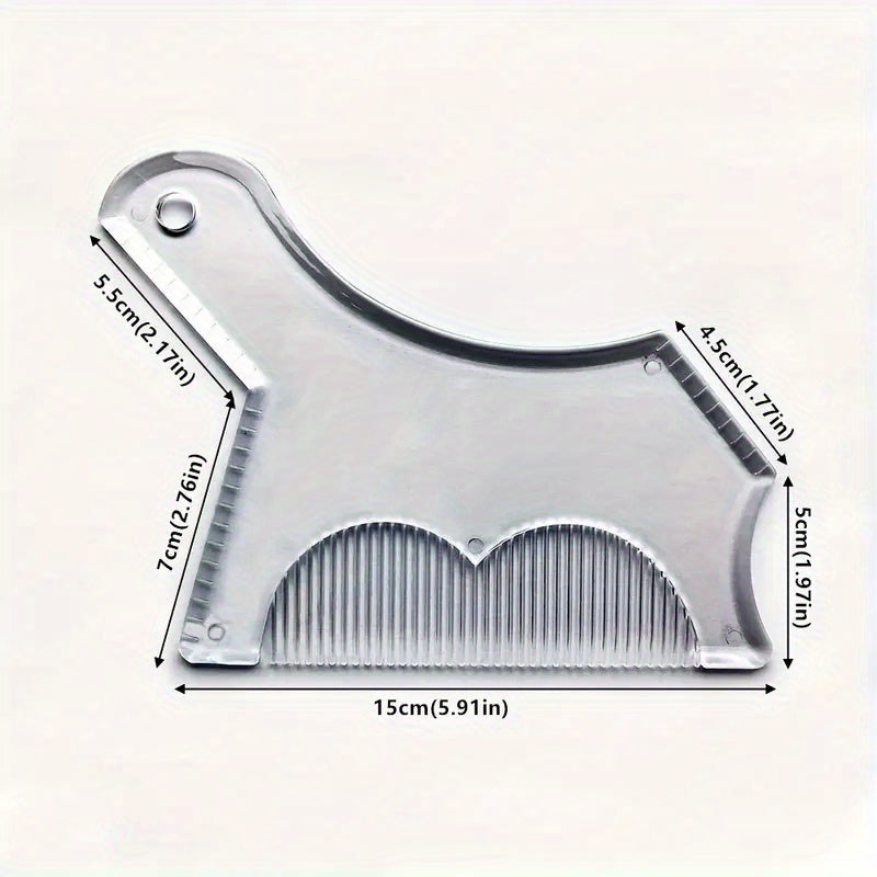 creative beard styling comb mens beard template beard