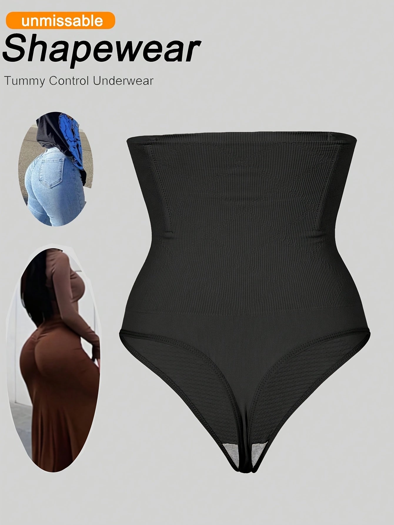 1pc high waist seamless womens   tummy control panties