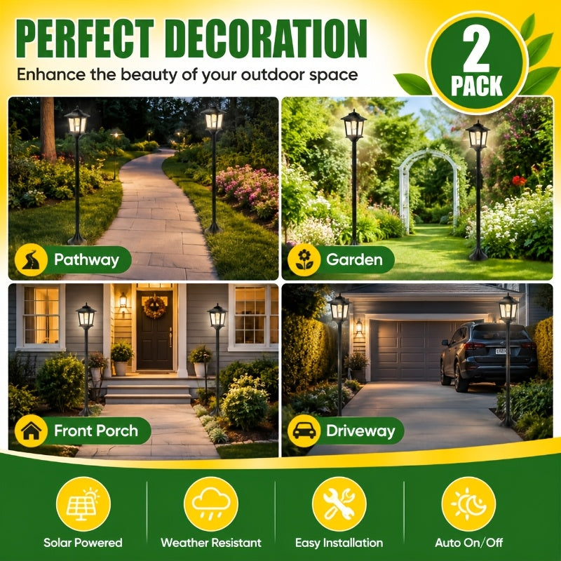 2pcs garden decorative lights   post lights party