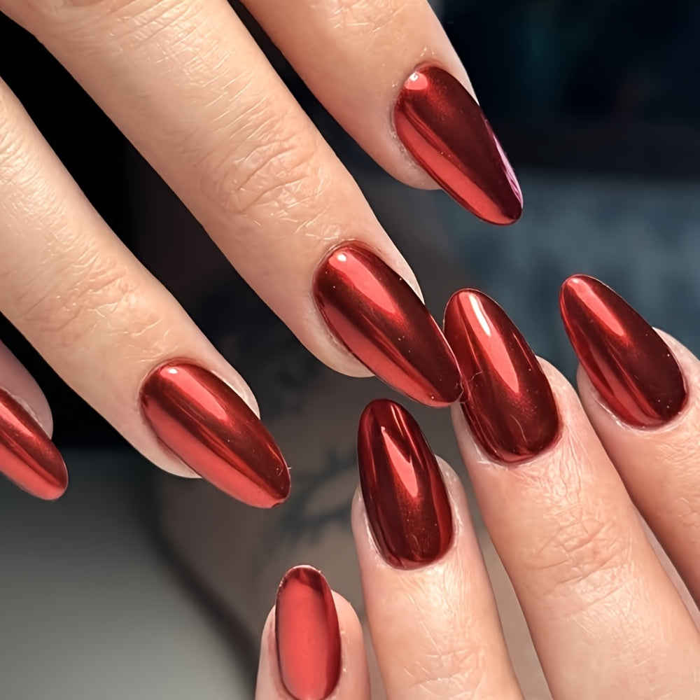 tinovo   metallic burgundy nail polish 12ml natural quick
