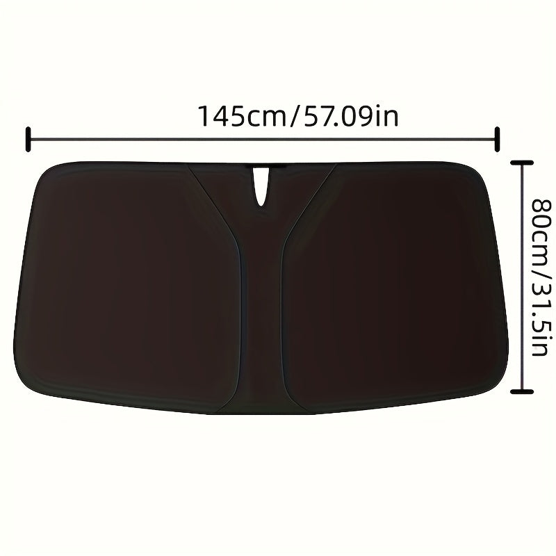 a car specific front windshield sunshade heat insulating uv