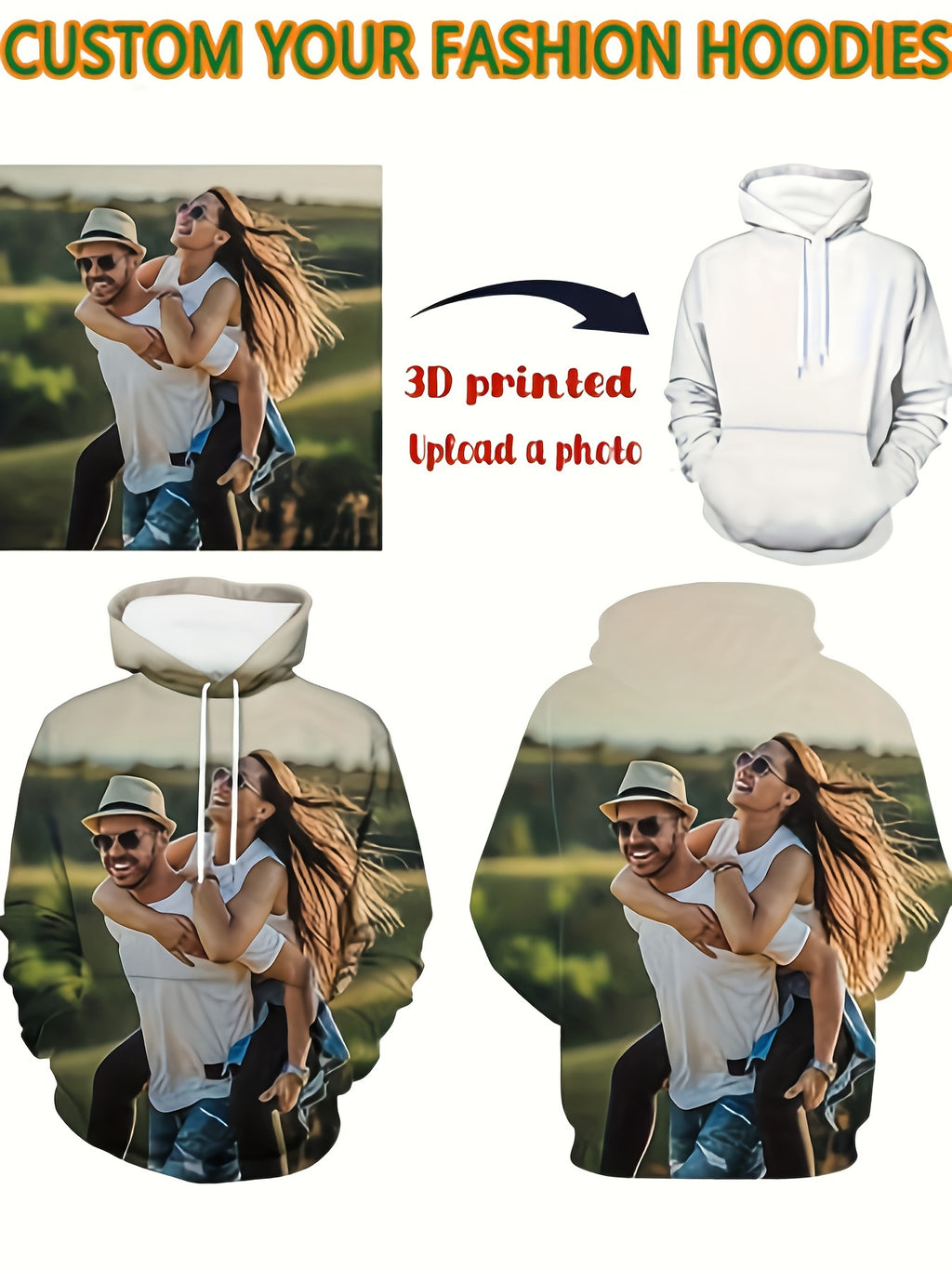 custom hoodie design personalized sweatshirt men women