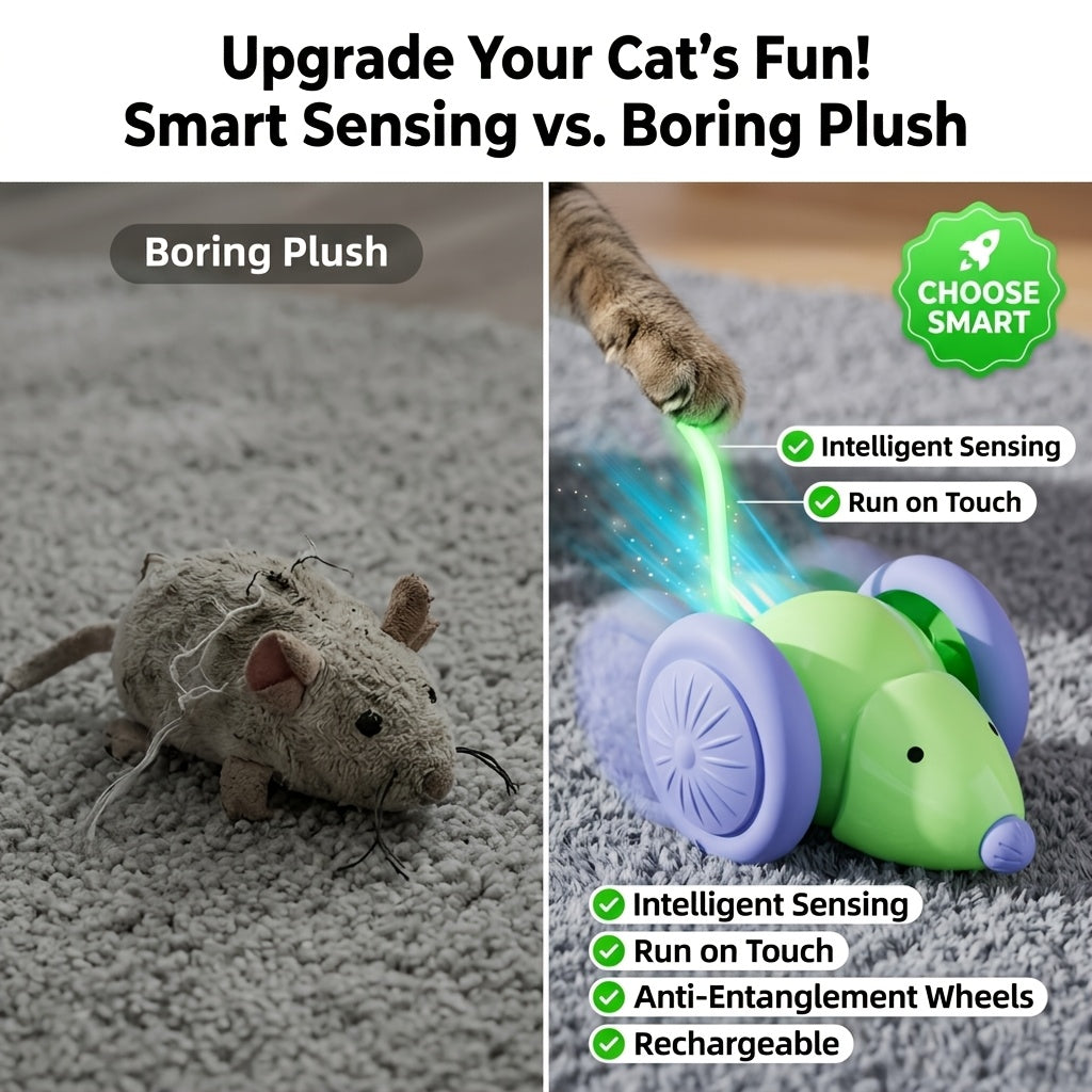 automatic smart mouse cat toy self entertaining   toy