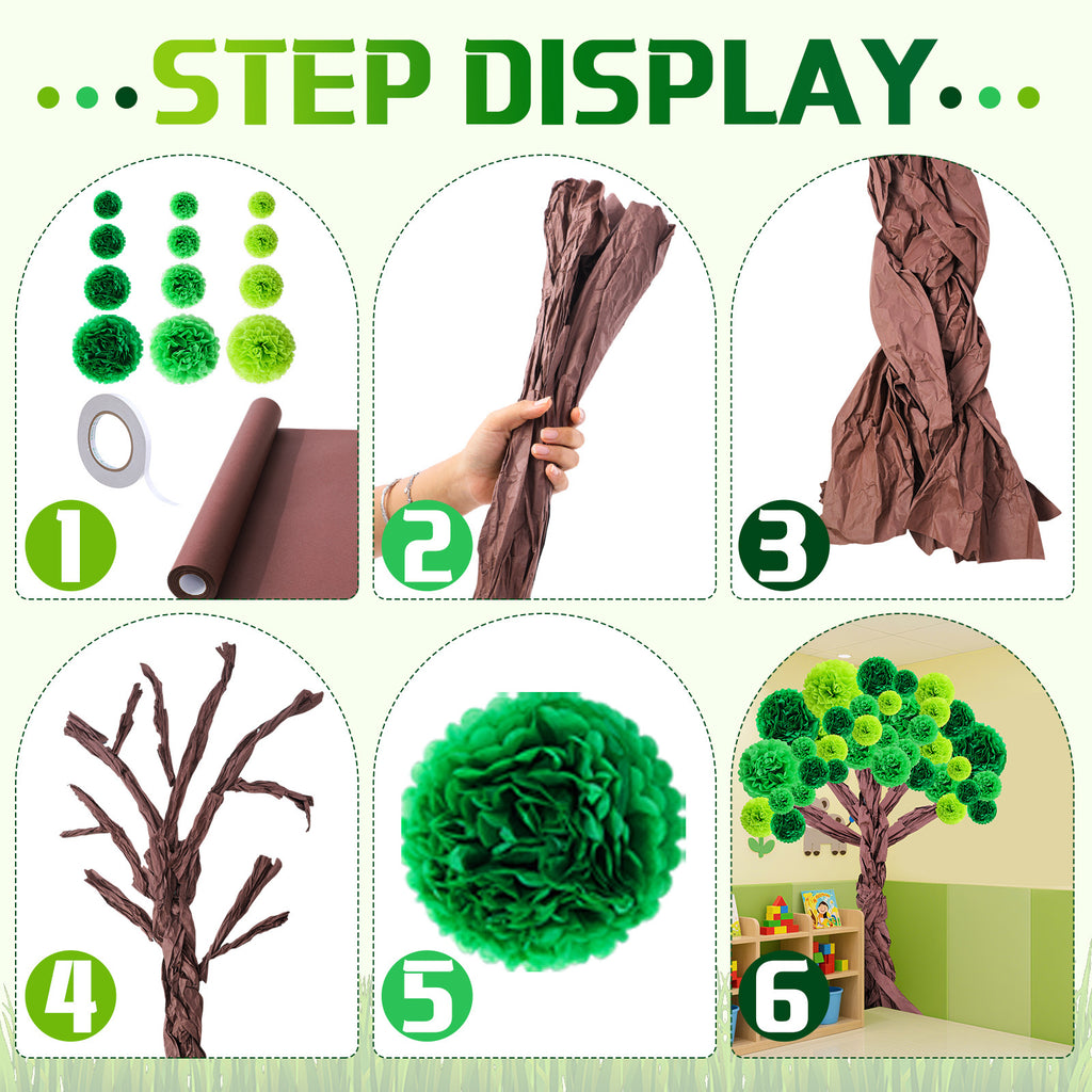 3d classroom tree bulletin board set cardboard tree paper