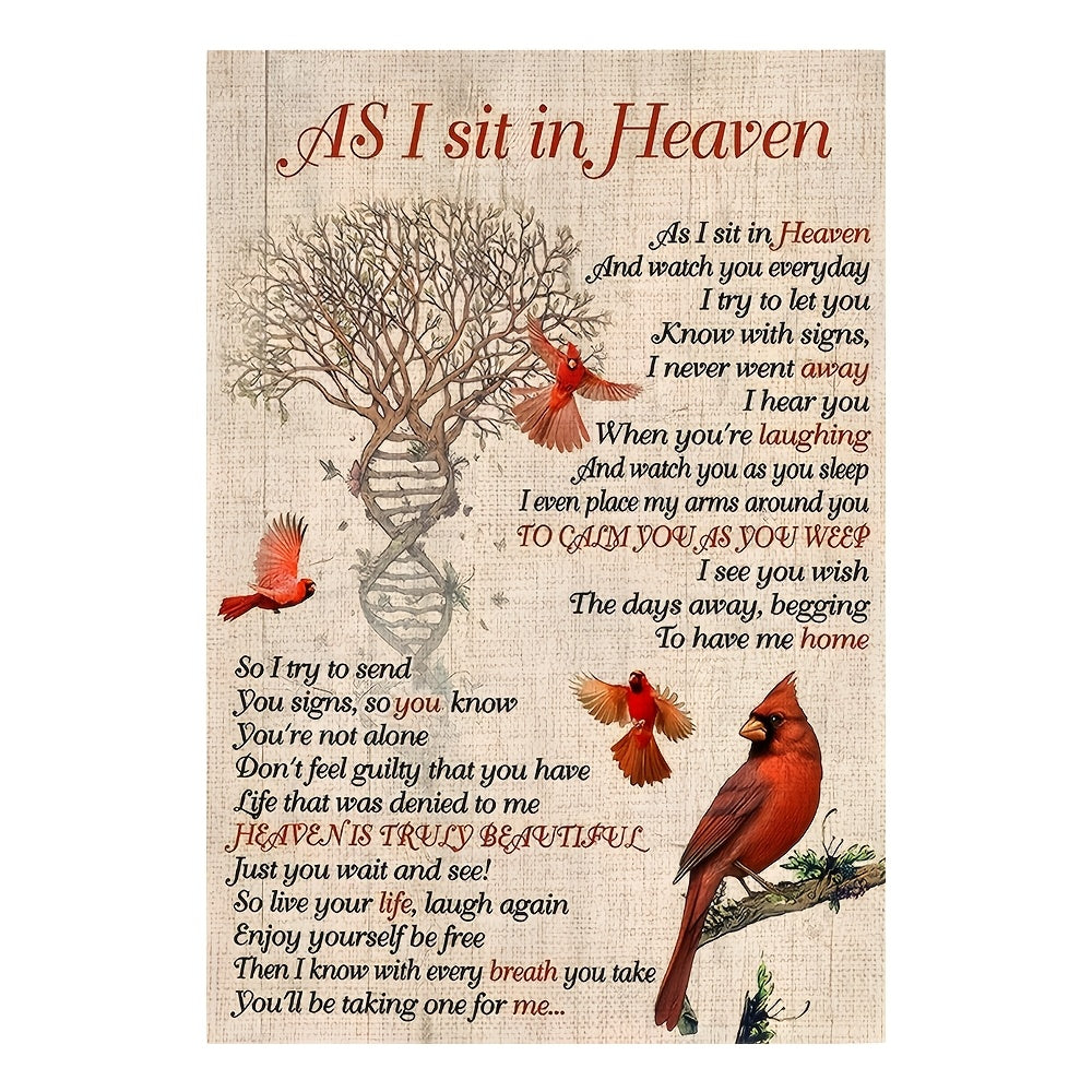 1pc memorial   garden flag rest in heaven a