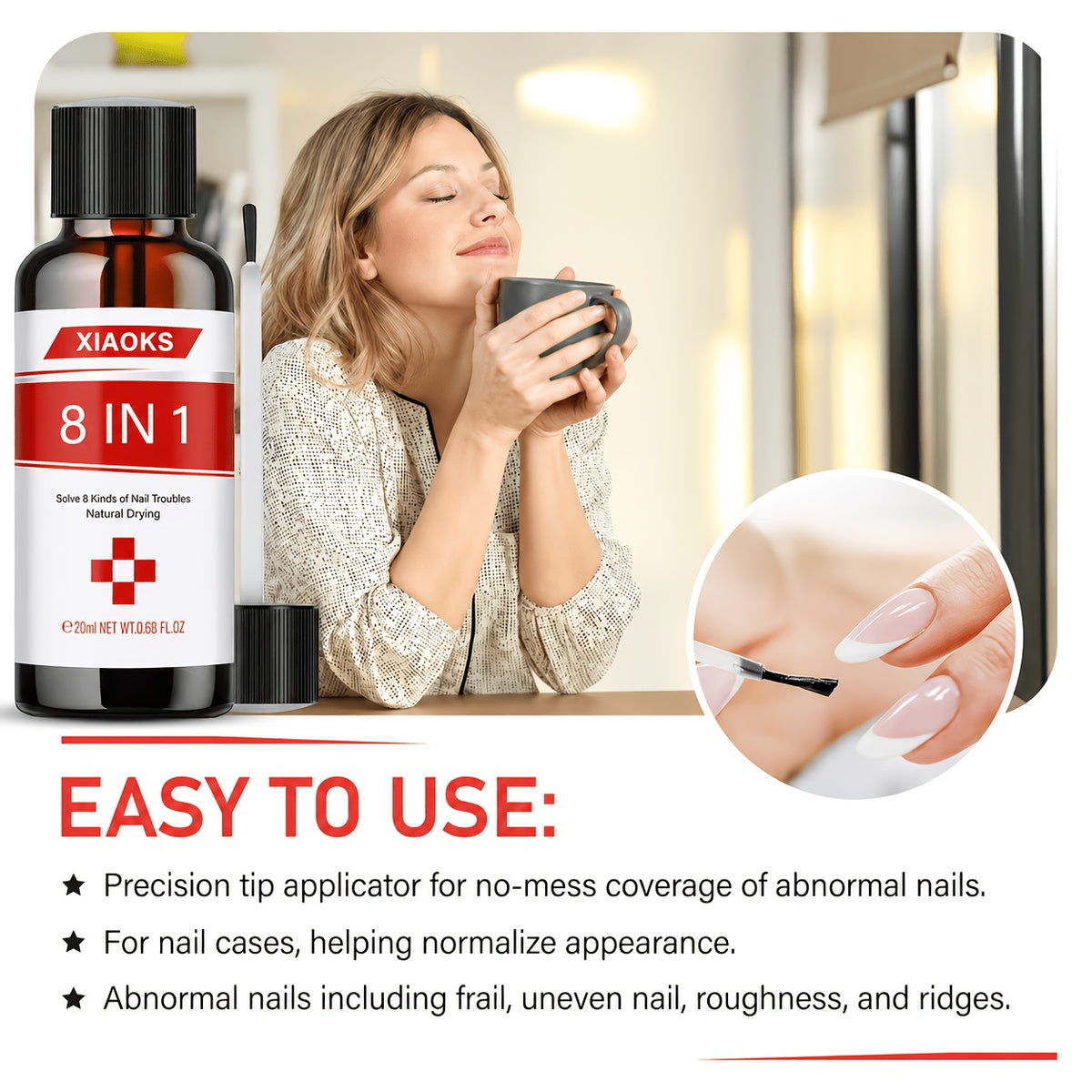 8 in 1   nail care essence enriched keratin
