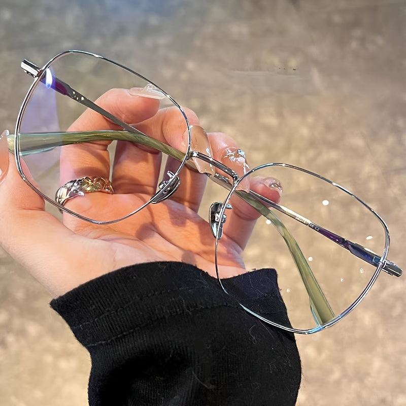 high quality fashionable glasses metal frame men women