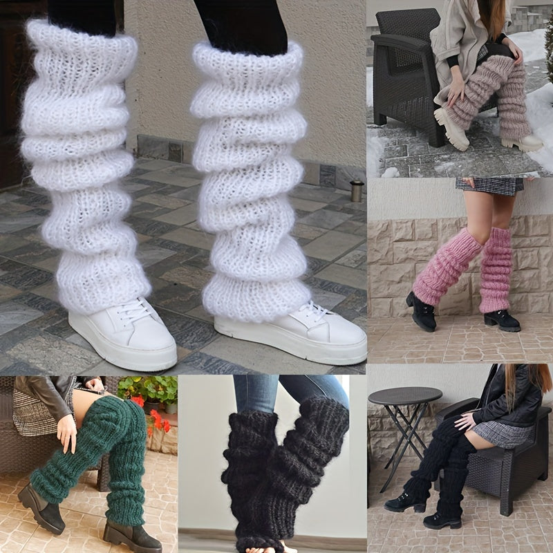 plus size thick long tube knee socks womens fashion casual