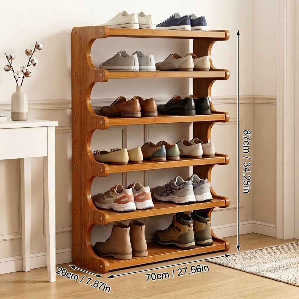 bamboo shoe rack space saving   shoe rack