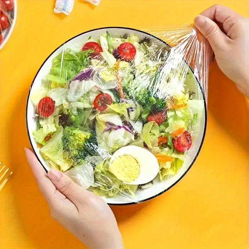 500pcs reusable elastic food preservation covers transparent