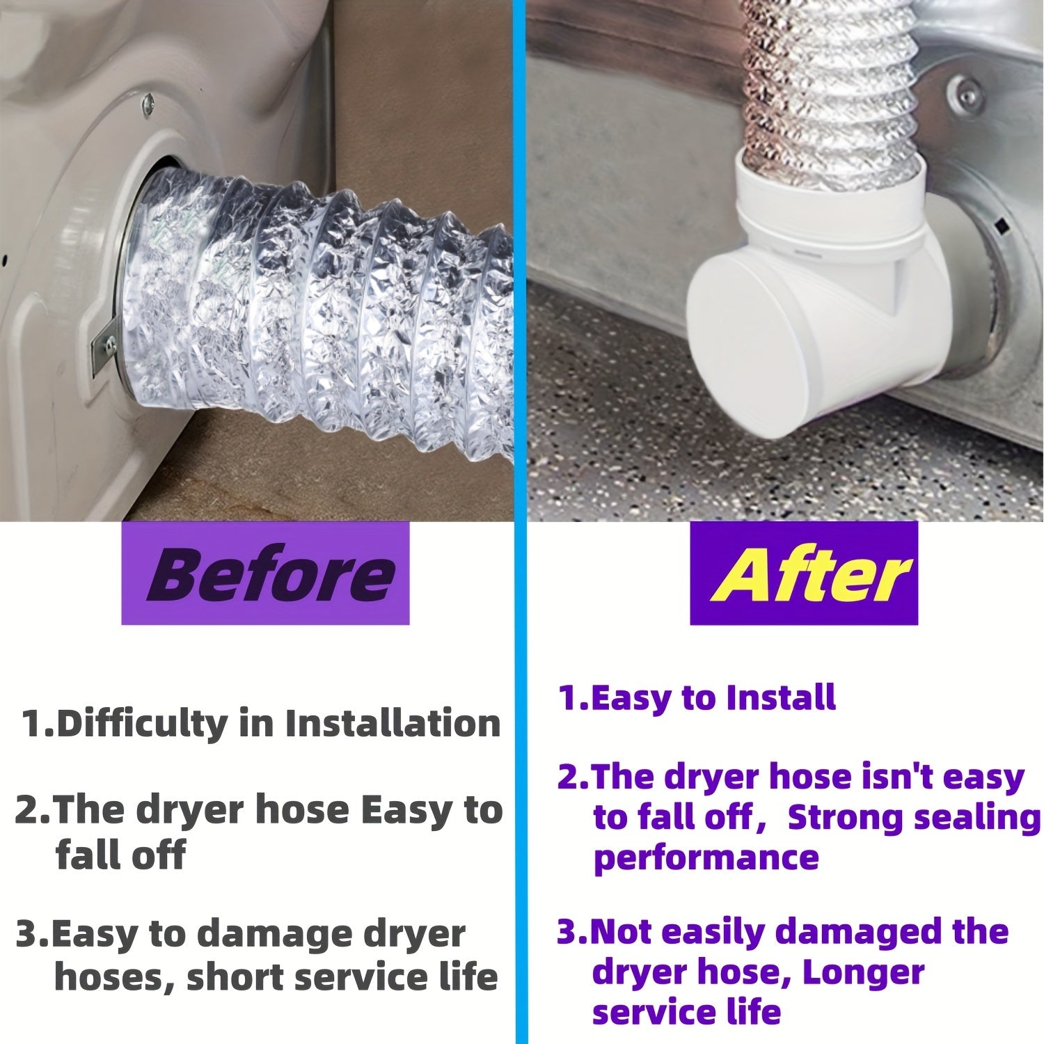 laundry dryer duct connection kit suitable standard 4inch