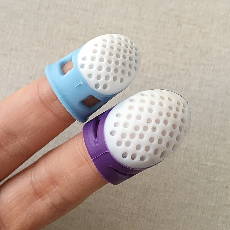 3pcs 1set sewing thimble set durable sturdy adjustable sizes