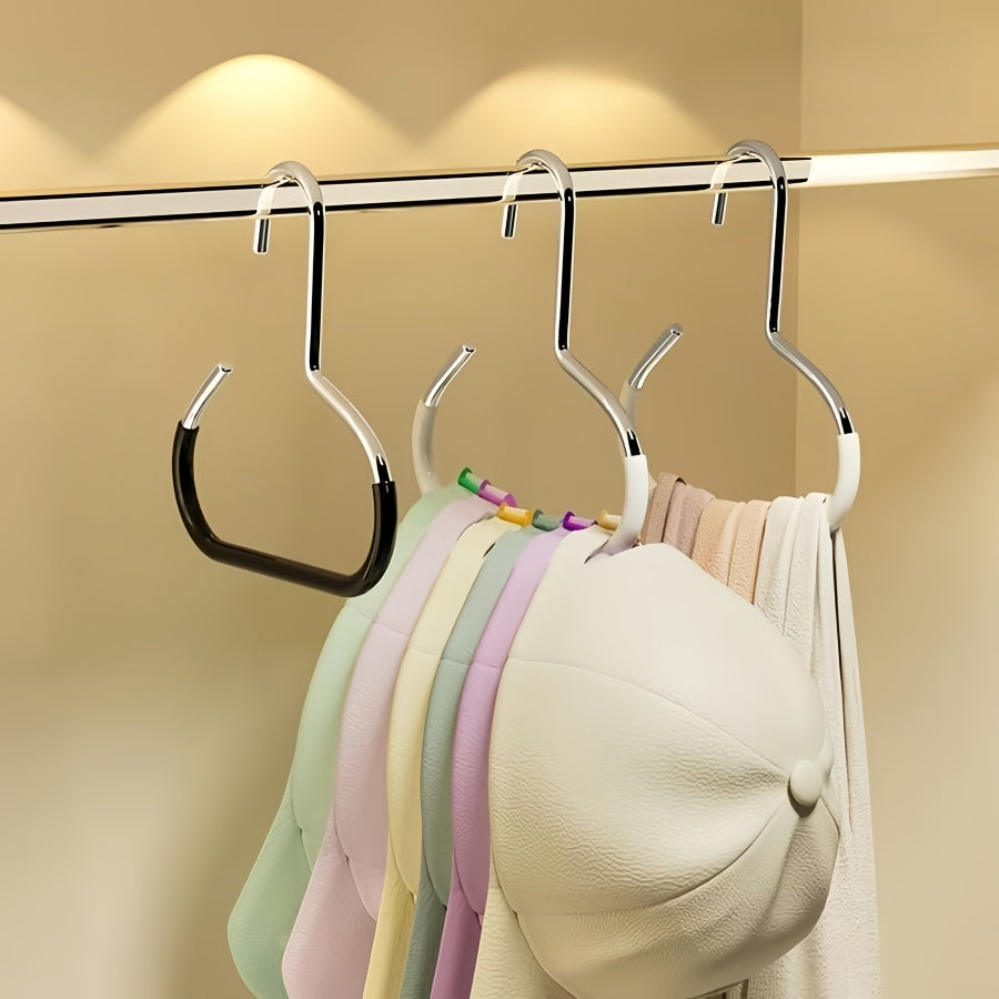 2pcs simple hat storage hooks metal material scarf