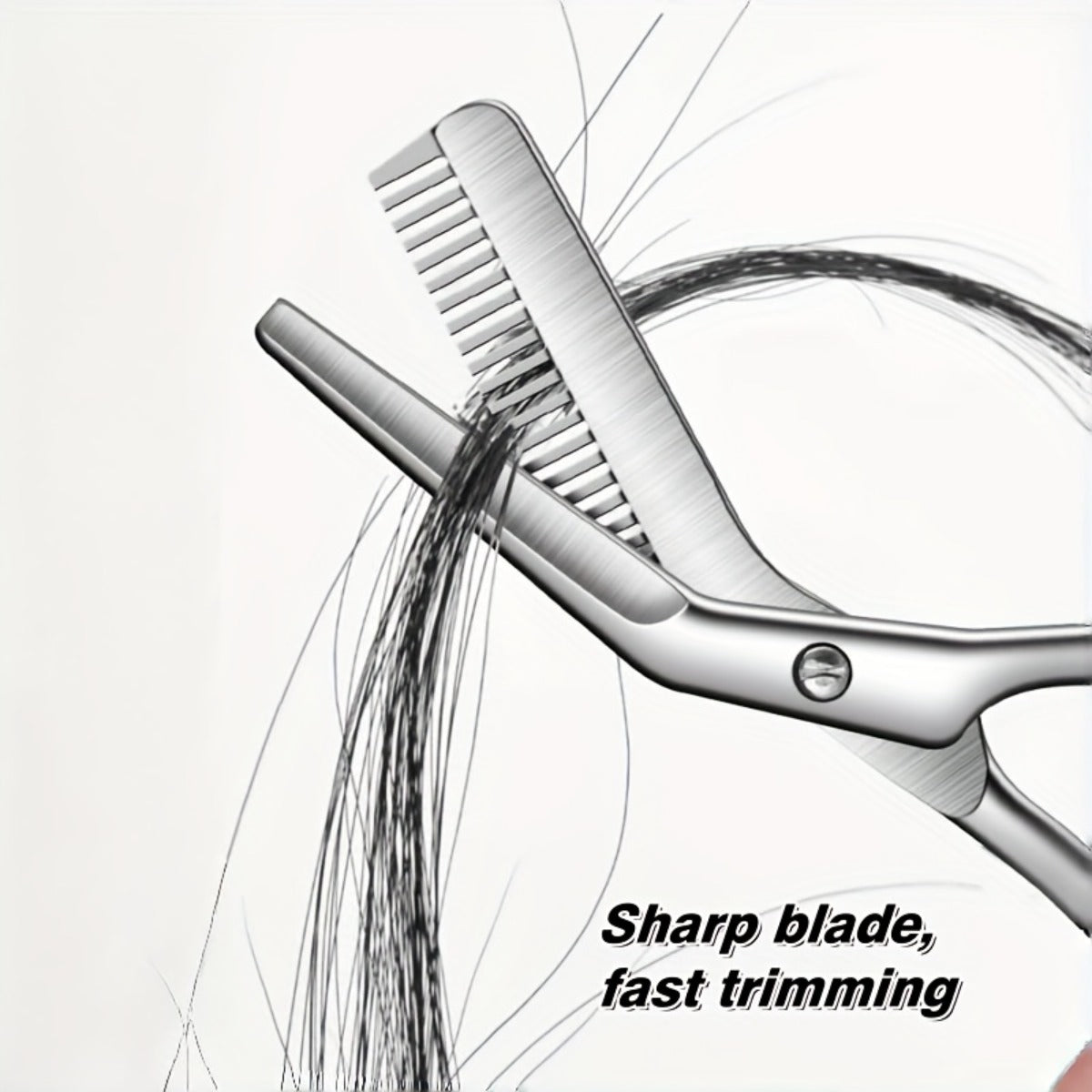 stainless steel   eyebrow scissors built in brow