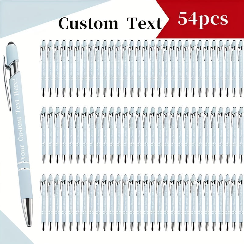 customizable engraved ballpoint pen set 18 mixed colors