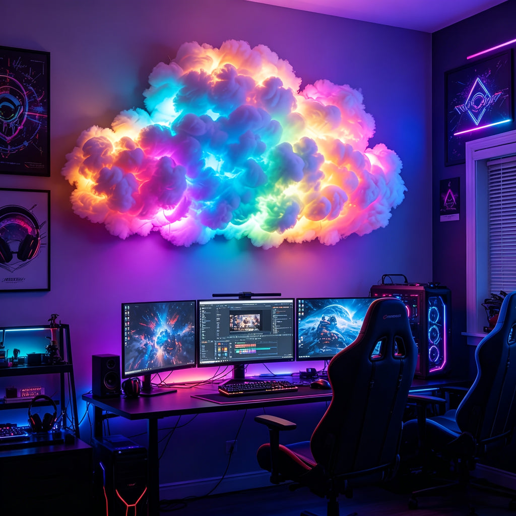 rgb fantasy thundercloud light smart light supports music