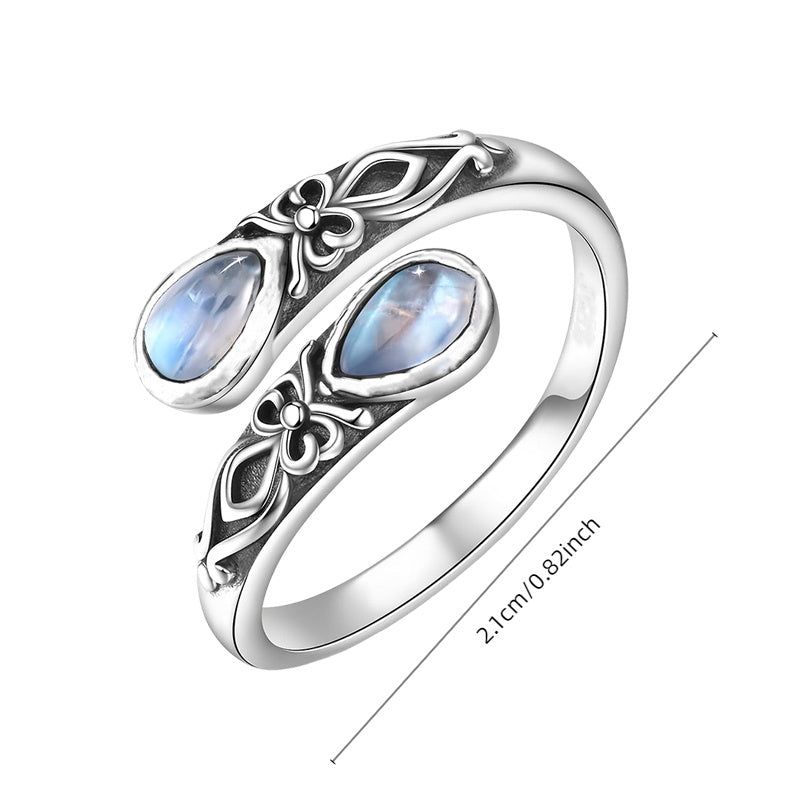 vintage imitation   rings adjustable bow thumb ring