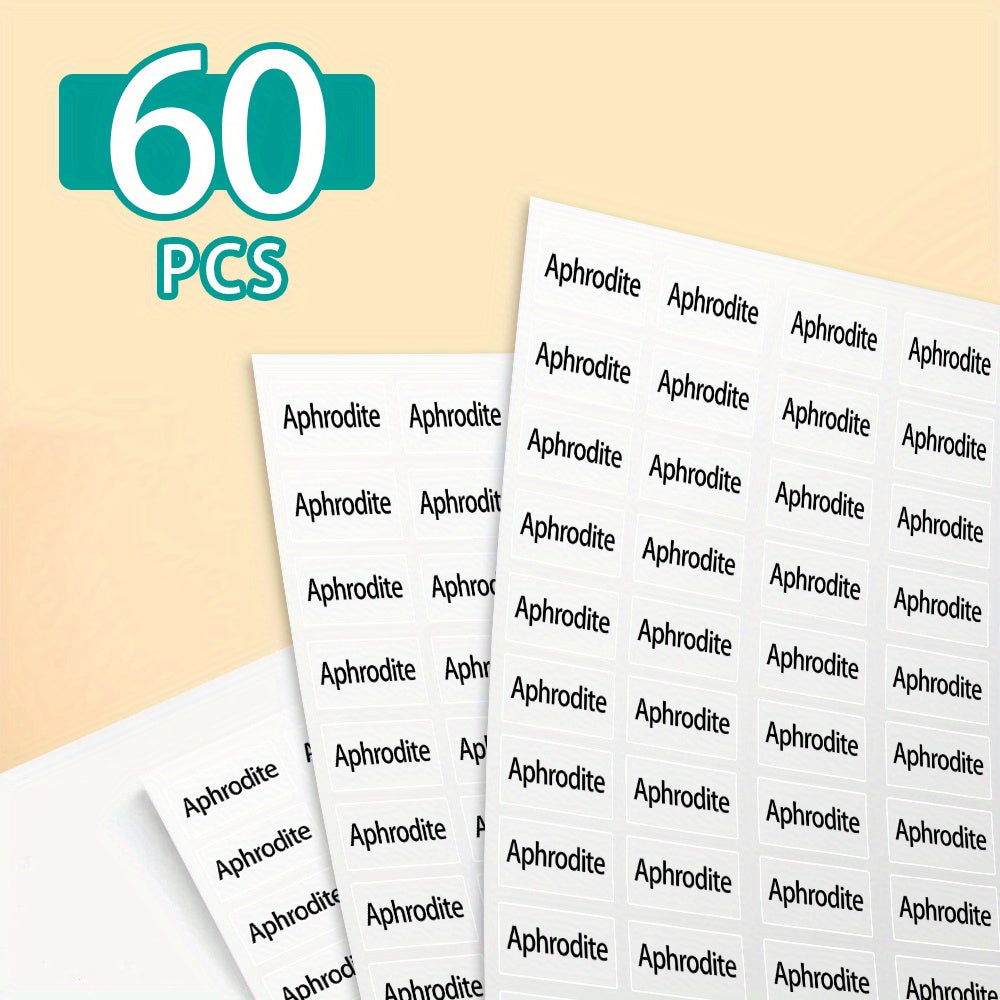 customized name sticker solid color label stationery books