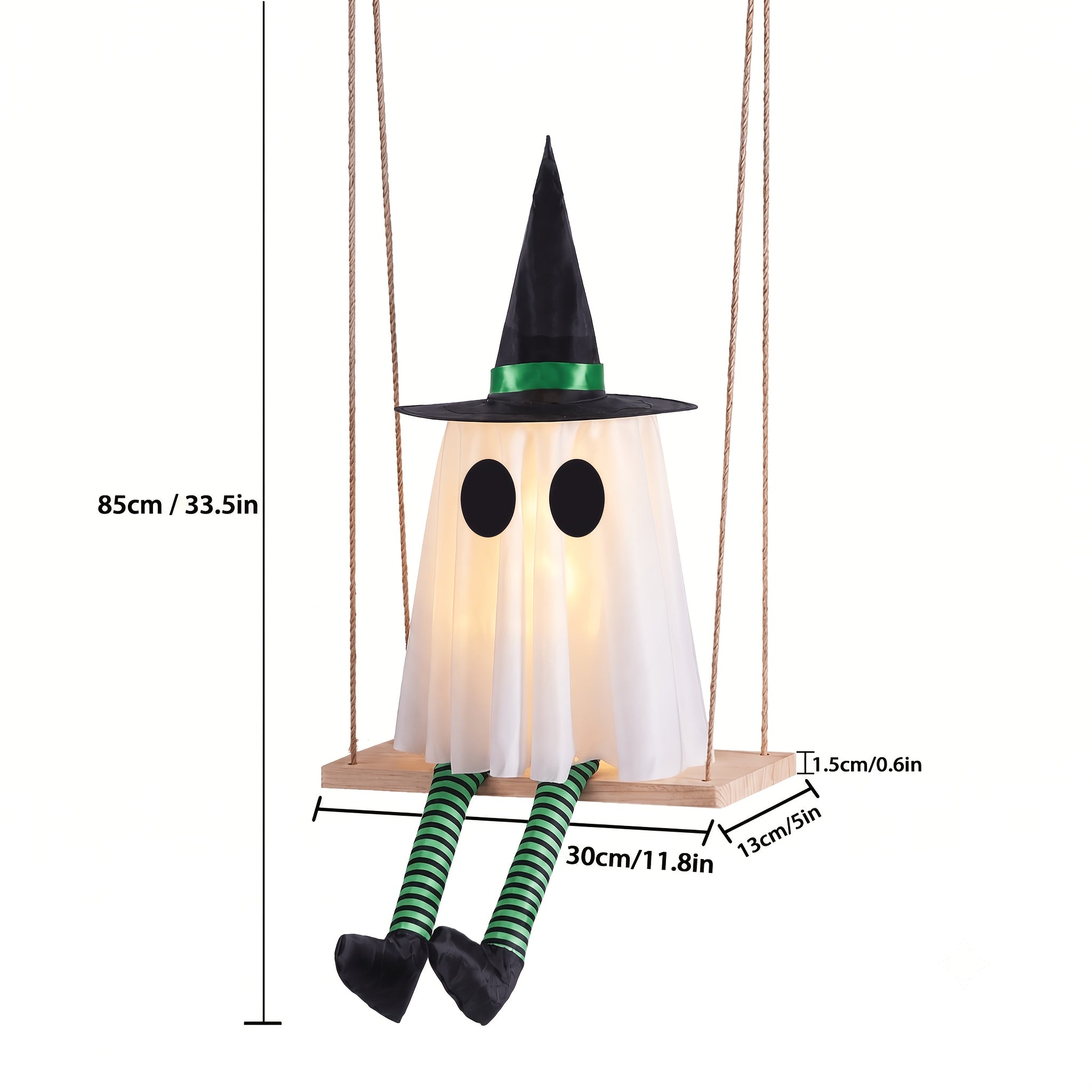 set 3 halloween hanging swing ghosts halloween decorations
