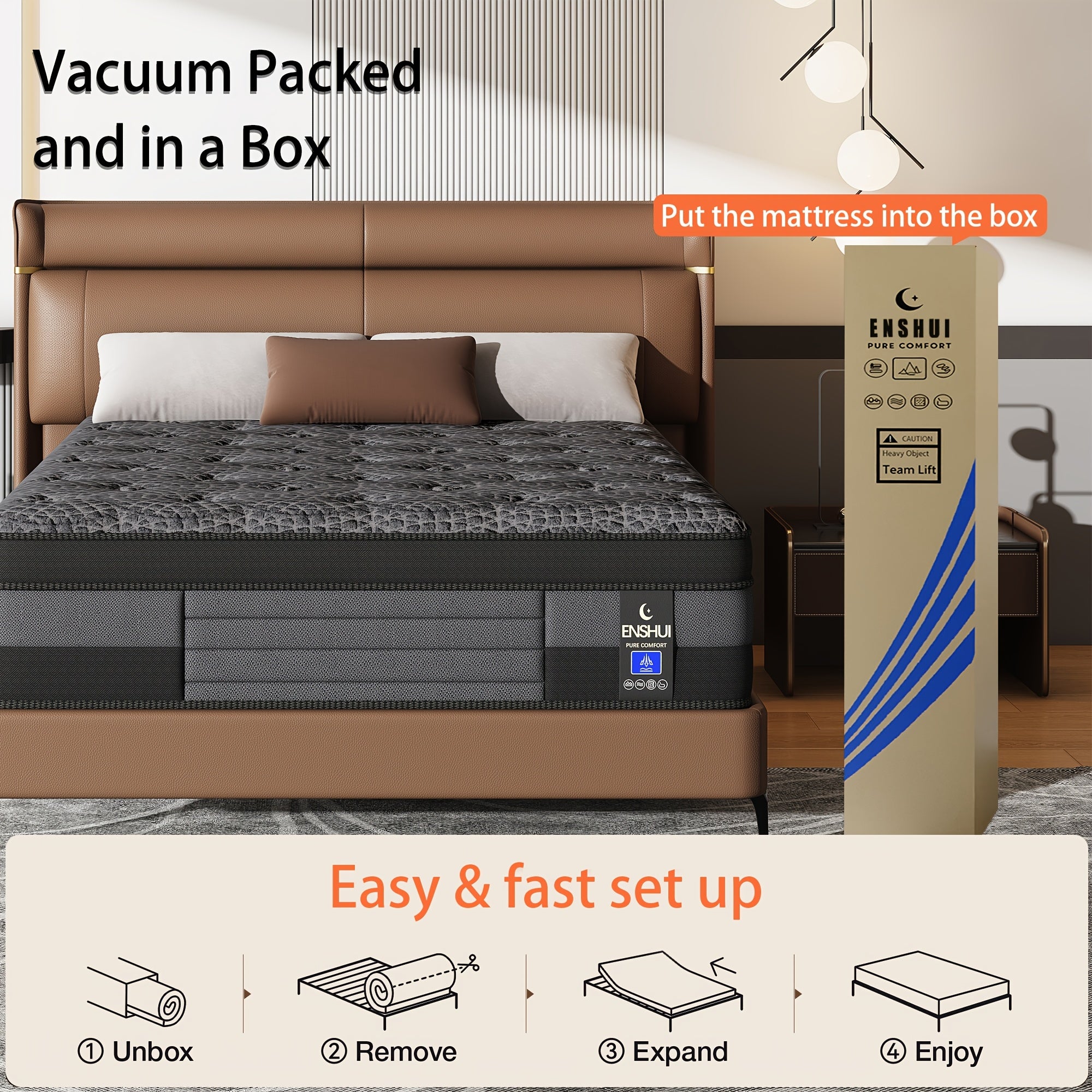 12 14 inch   king size mattress full size