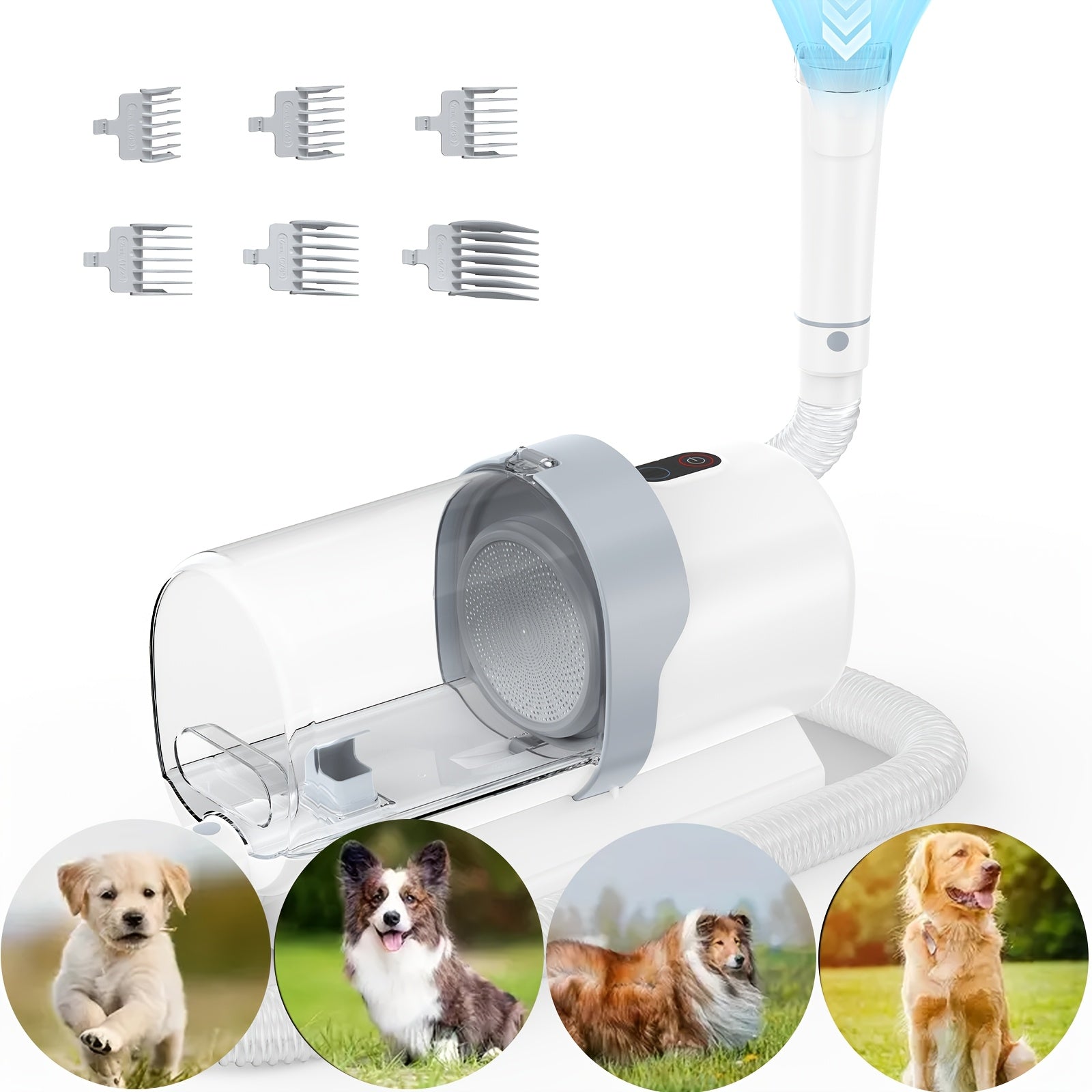 pet grooming vacuum kit 5 in 1 vacuum suction