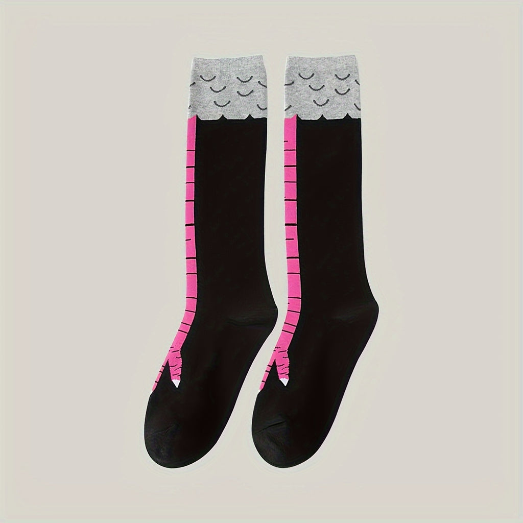 1 2 pack womens plus size   socks quirky chicken