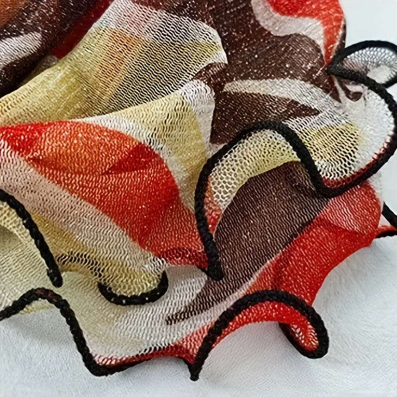 4pcs womens mesh headscarves chiffon veil neck covers