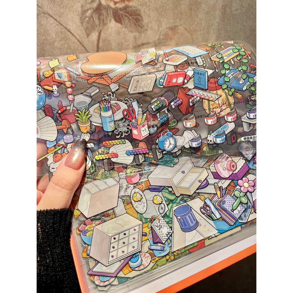 gothic style new version 13 0 sticker book mini scene