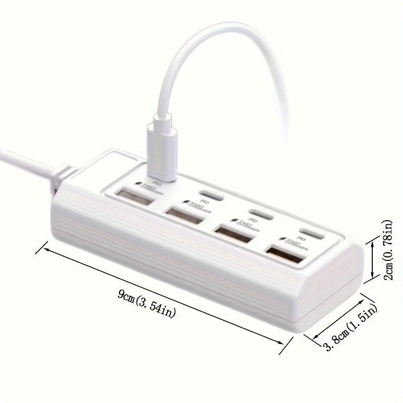 1pc25w rv fast charging   port usb hub 4usb a 4type