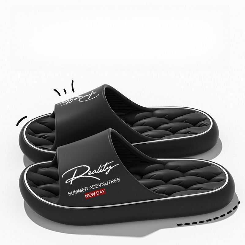 3 color unisex non slip slippers indoor outdoor thick sole