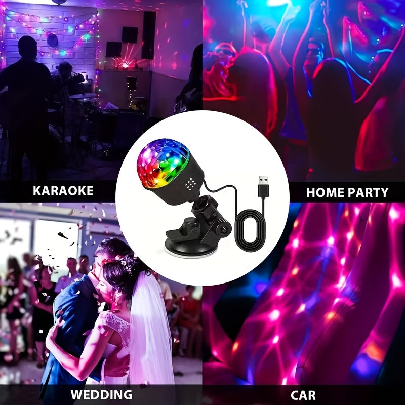 new disco light dj party light 7 lighting   usb powered