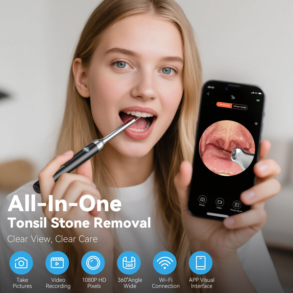 tonsil stone remover camera 1080p hd visual removal