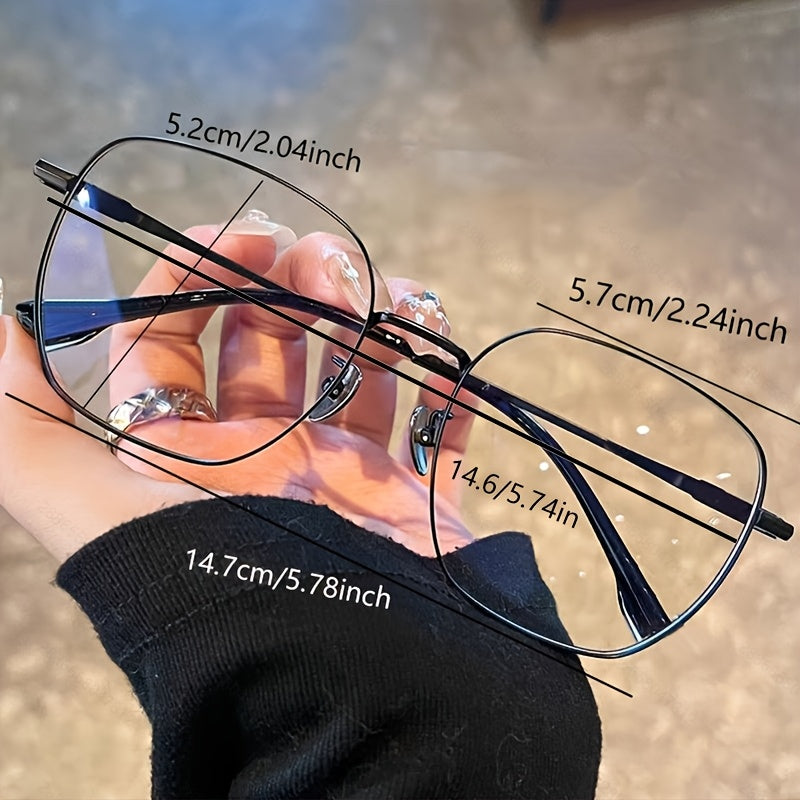 high quality fashionable glasses metal frame men women