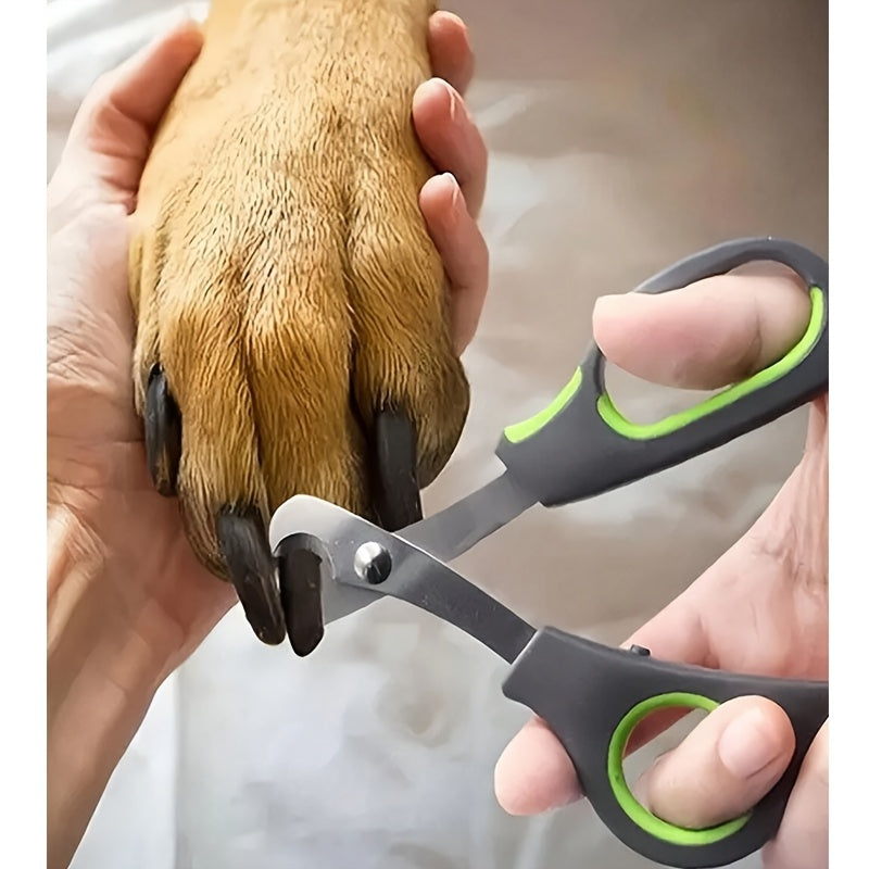 1 black green stainless steel pet nail clipper