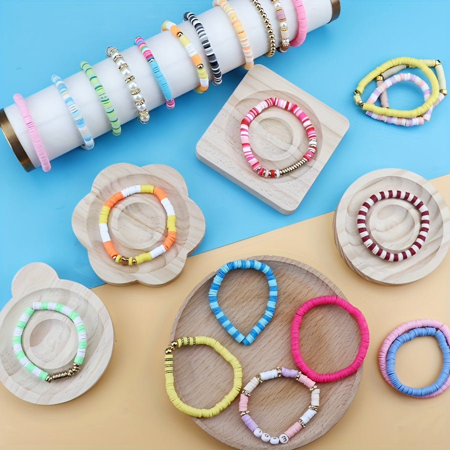 5120pcs clay bead bracelet making kit polymer clay beads diy