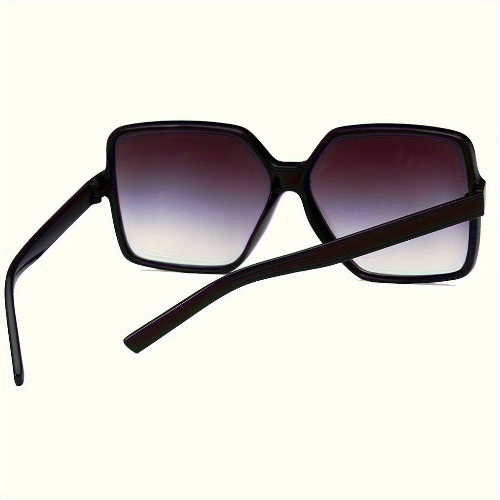 1pc stylish square glasses men women featuring a large black