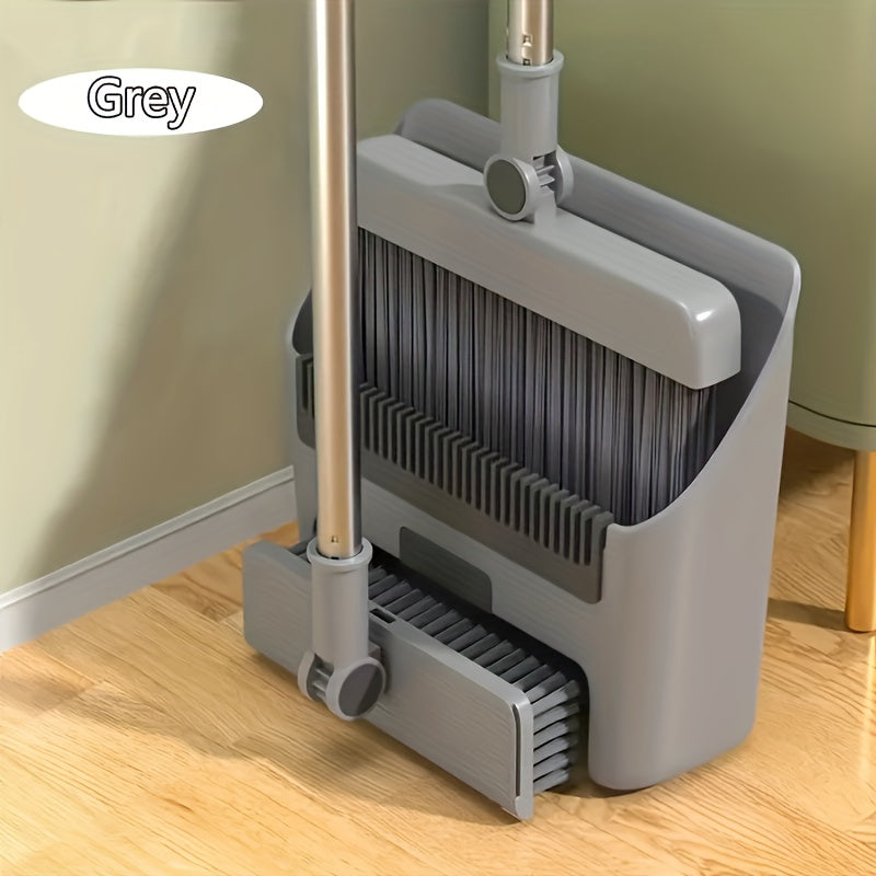 3 in 1 foldable broom mop dustpan combination set household