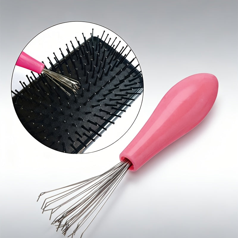 2 random color comb cleaning brushes hair removal brushes