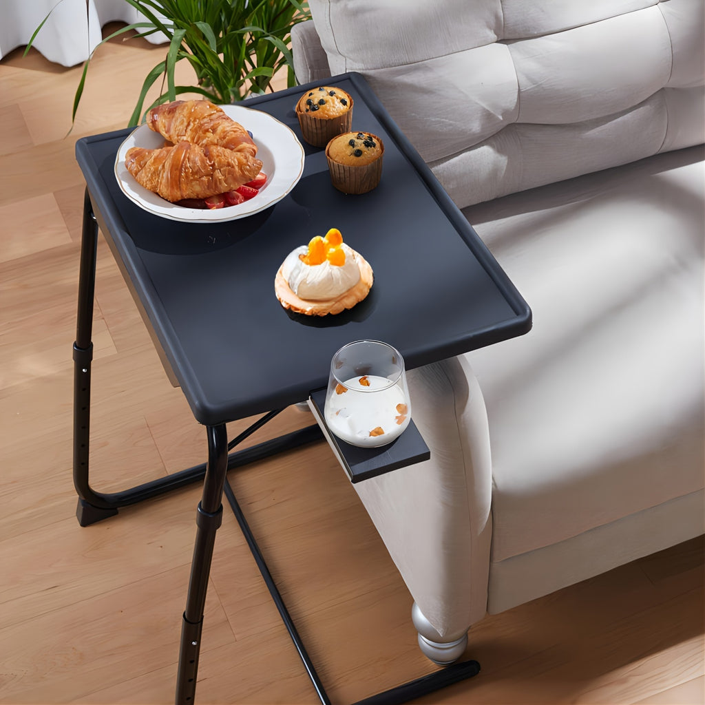 2pcs adjustable tv tray table bed sofa dining table eating