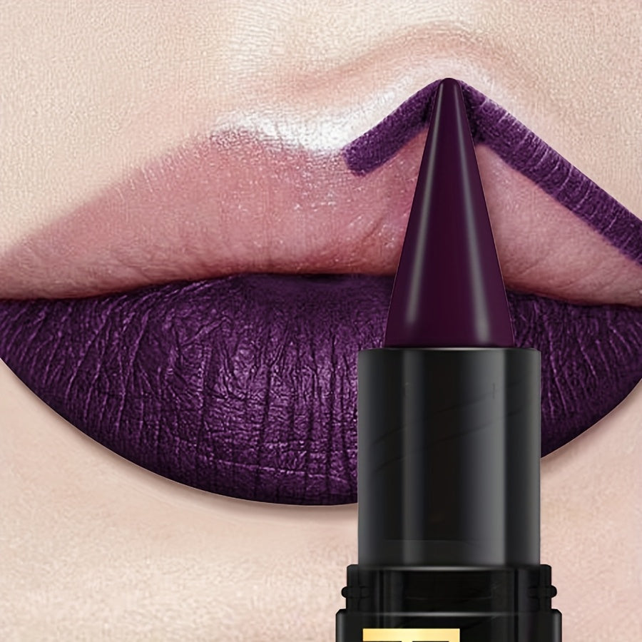 long lasting purple lipstick high pigmentation color