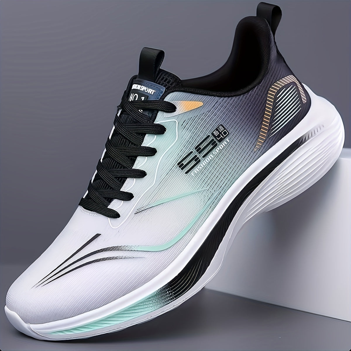summer mens athletic shoes soft sole shock absorption mesh