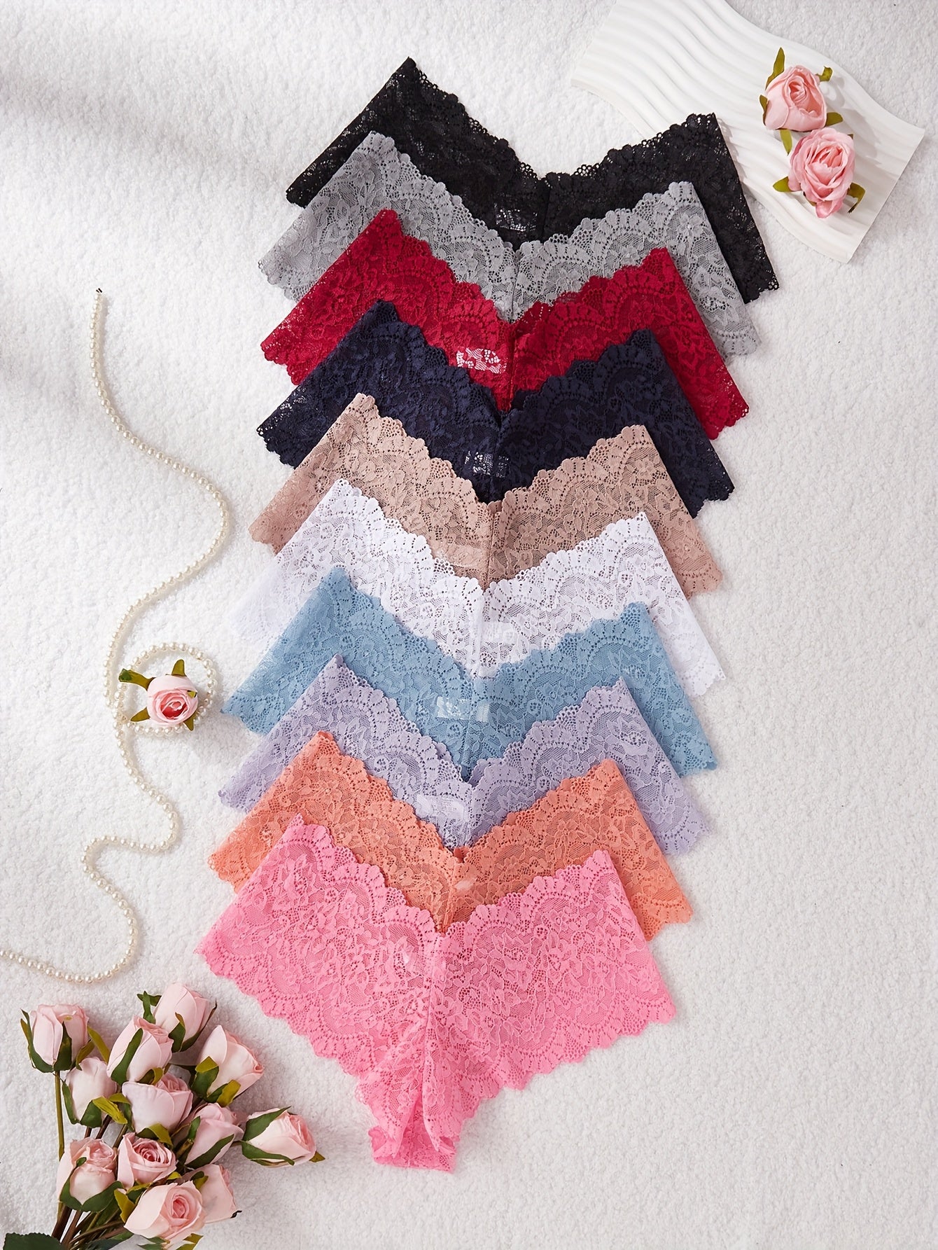 10pcs womens lace   briefs | temu Temu