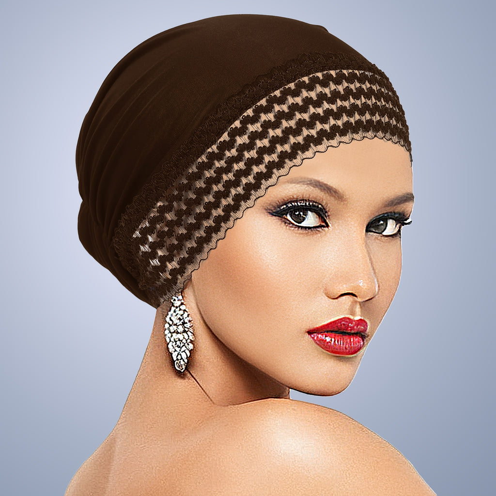 womens solid color turban   fashionable versatile base