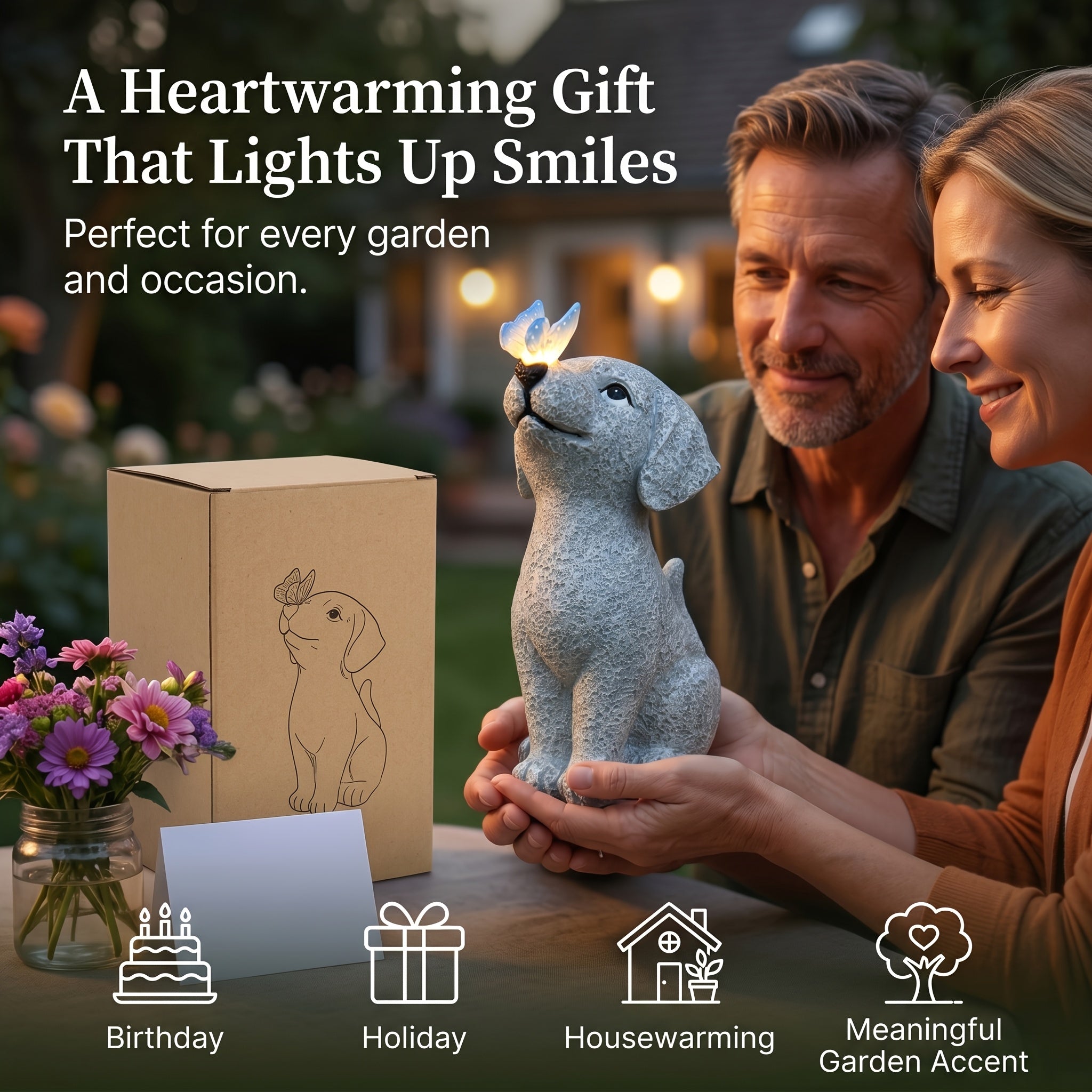 outdoor   lamp dog sculpture   resin